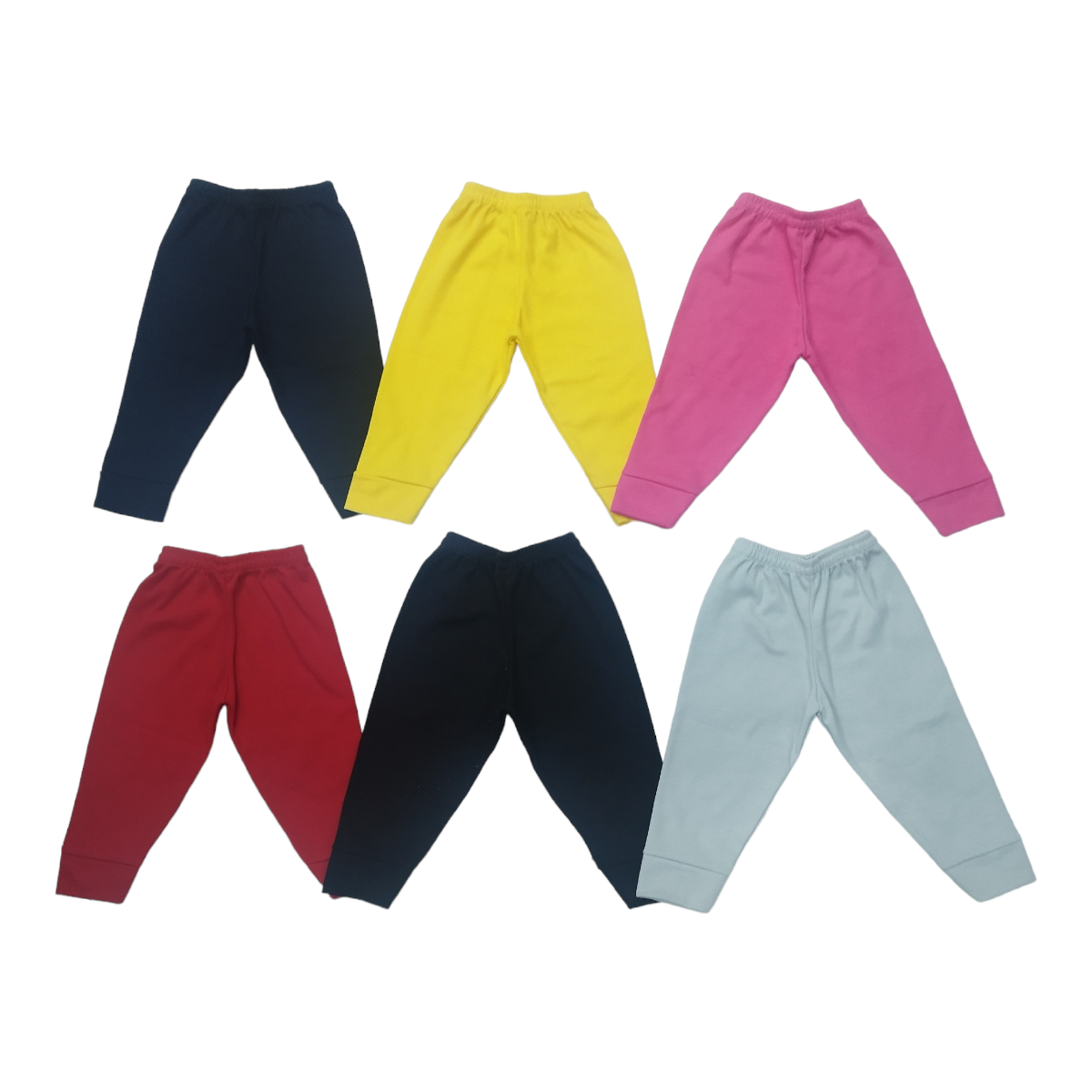 Set 6 pantalones colores fuertes e intensos, 0 a 4 años