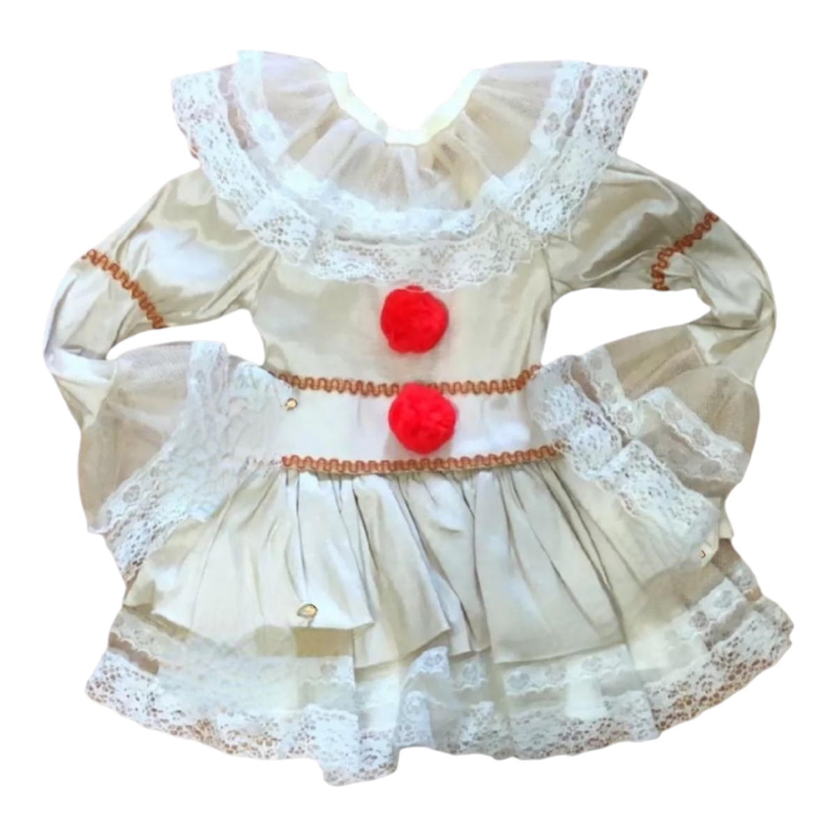 Disfraz Halloween O Día De Muertos Película It - Penny Wise  Niñas