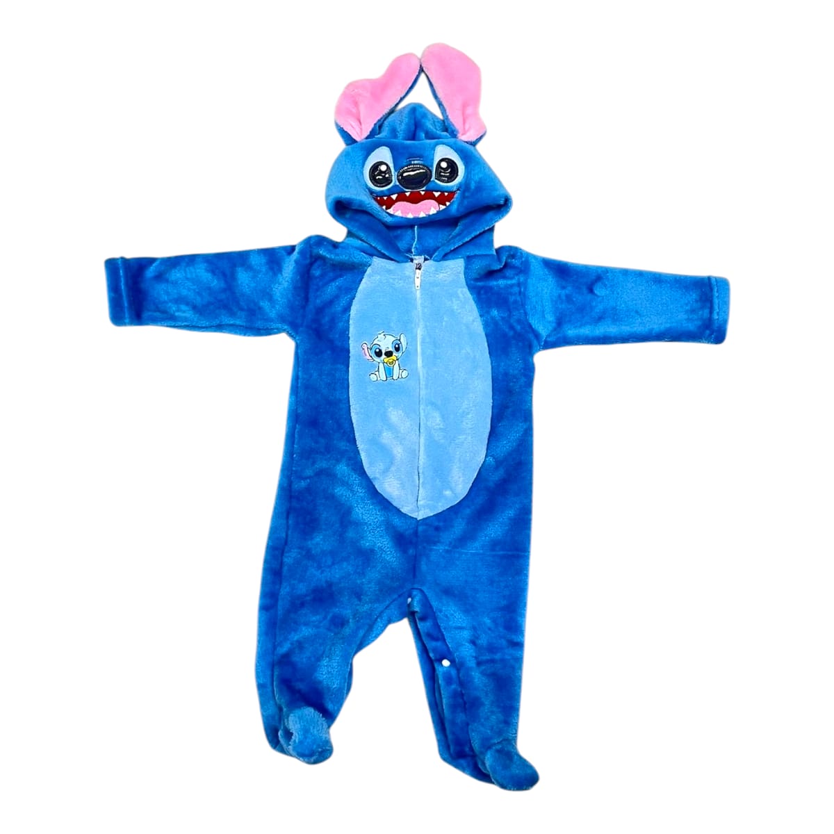 Mameluco Suavecito Y Bordado Stitch Disney Bebé