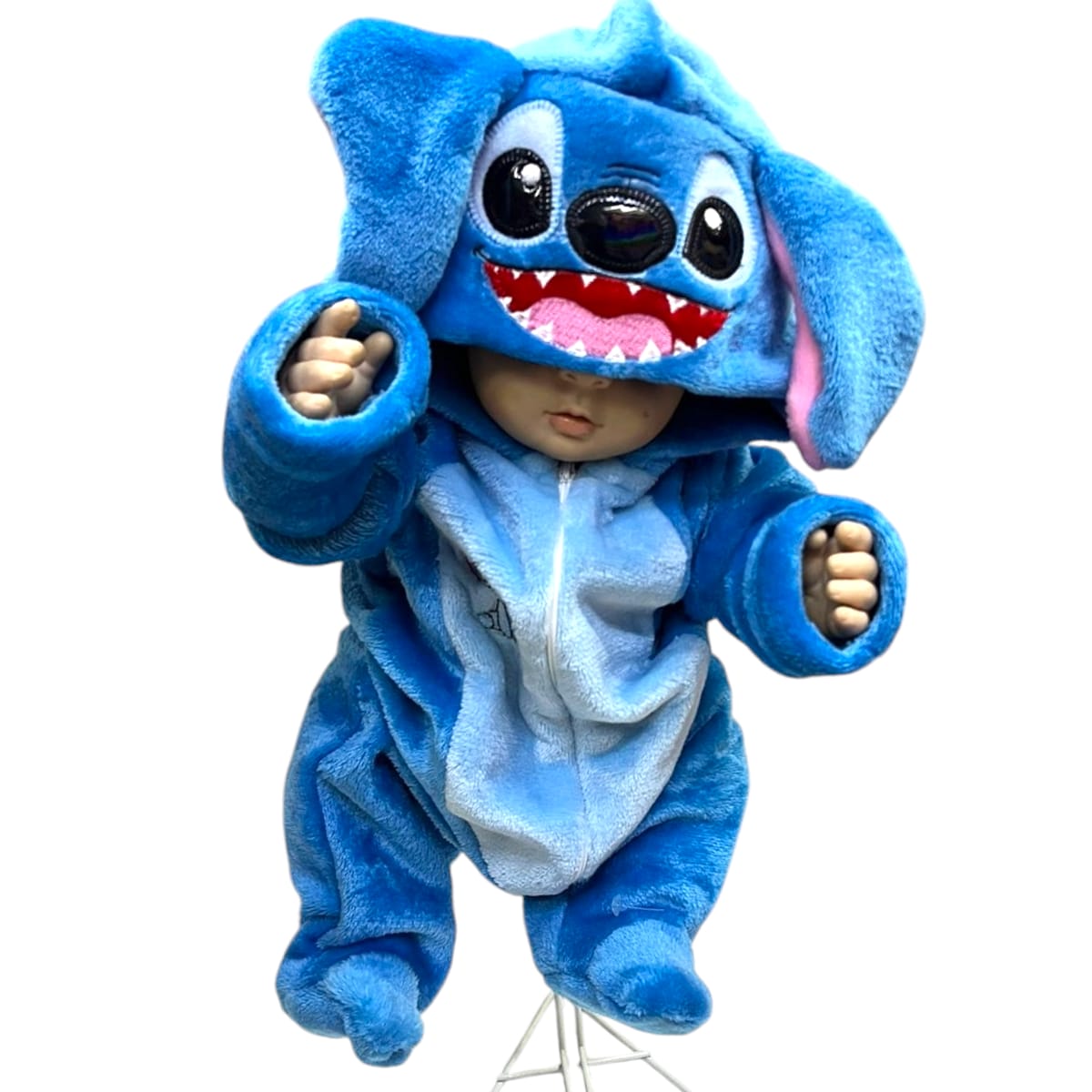 Mameluco Suavecito Y Bordado Stitch Disney Bebé