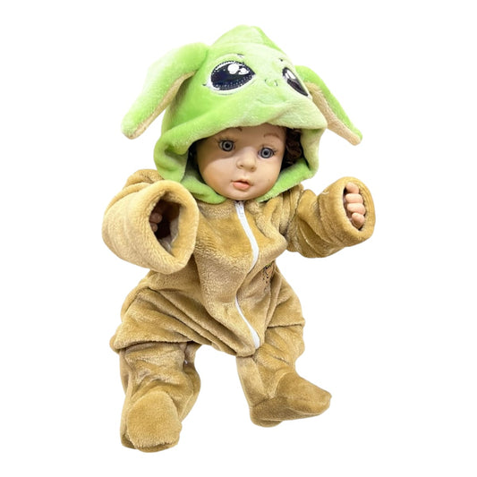 Mameluco Suave Y Bordado Baby Yoda Mandalorian Disney Bebé