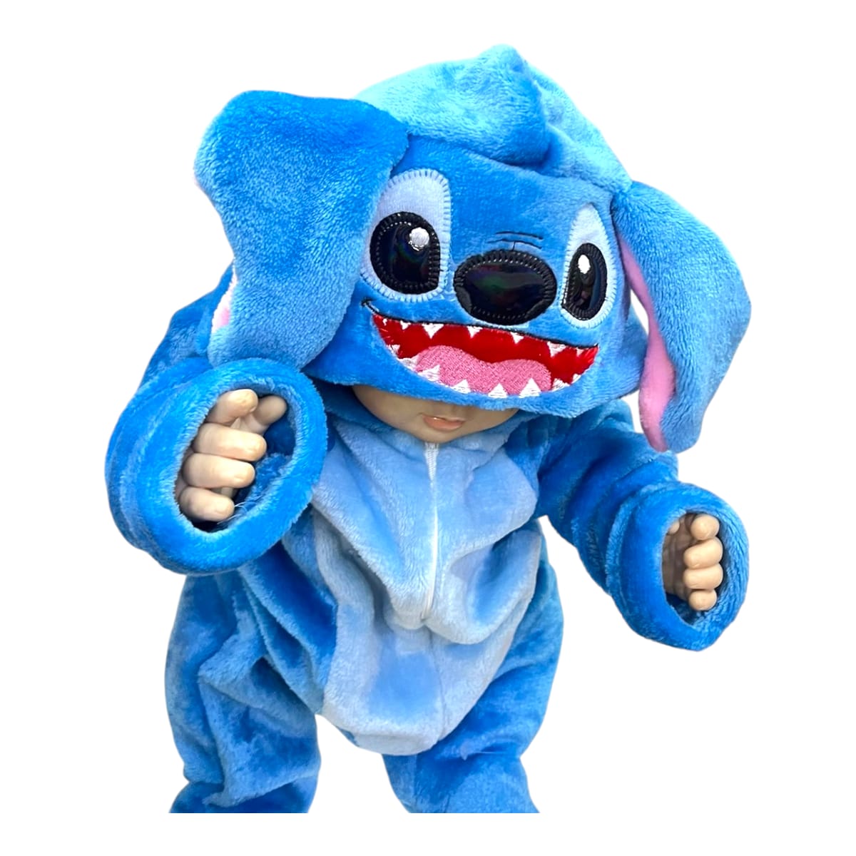Mameluco Suavecito Y Bordado Stitch Disney Bebé