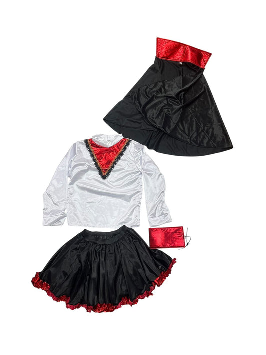 DISFRAZ HALLOWEEN O DÍA DE MUERTOS VAMPIRA O VAMPIRESA PARA NIÑAS 2 A 12 AÑOS