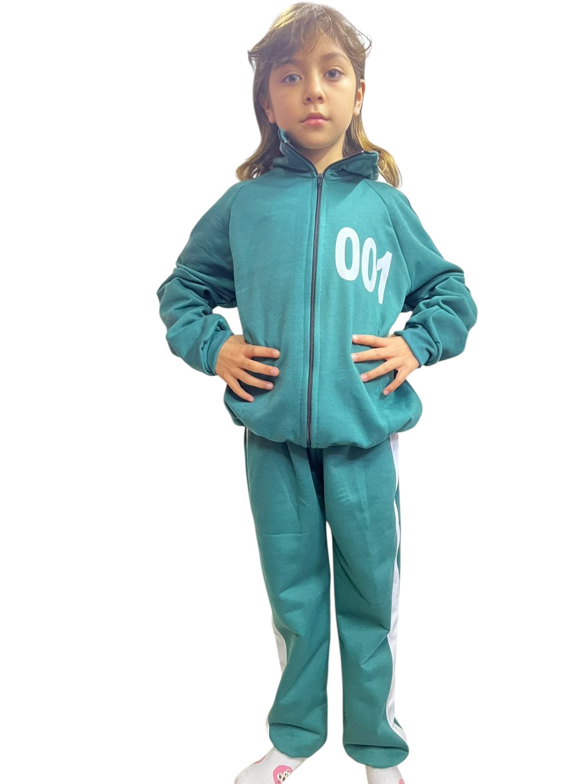 DISFRAZ HALLOWEEN O DIA DE MUERTOS PANTS JUGADOR DEL JUEGO DEL CALAMAR