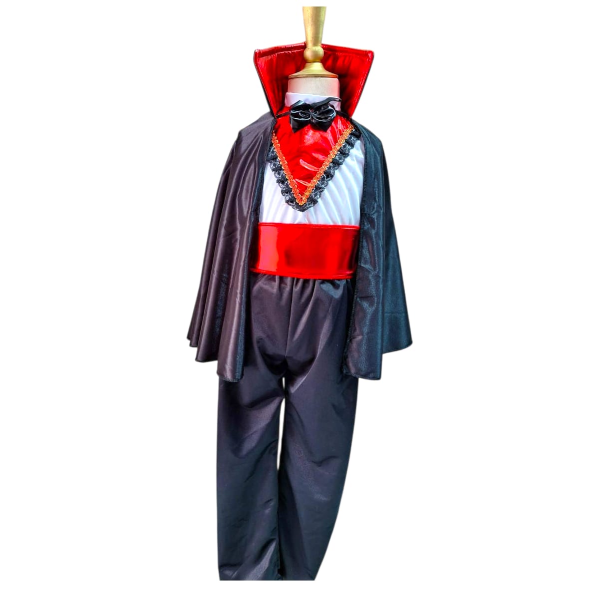 DISFRAZ HALLOWEEN O DÍA DE MUERTOS VAMPIRO O CONDE DRACULA PARA NIÑOS 2 A 12 AÑOS