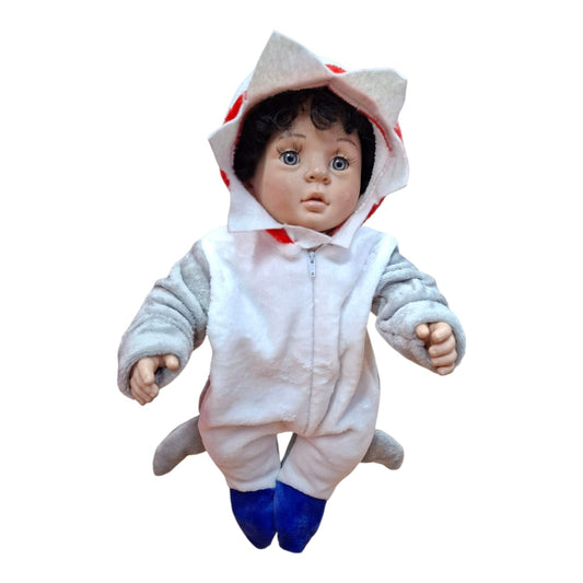 DISFRAZ MAMELUCO PIJAMA TIBURON TRALALERO TRALALA BEBÉS