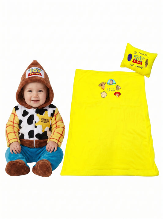 Set para Bebé Woody Toy Story Mameluco, Cobija y Almohada 0 a 12 Meses