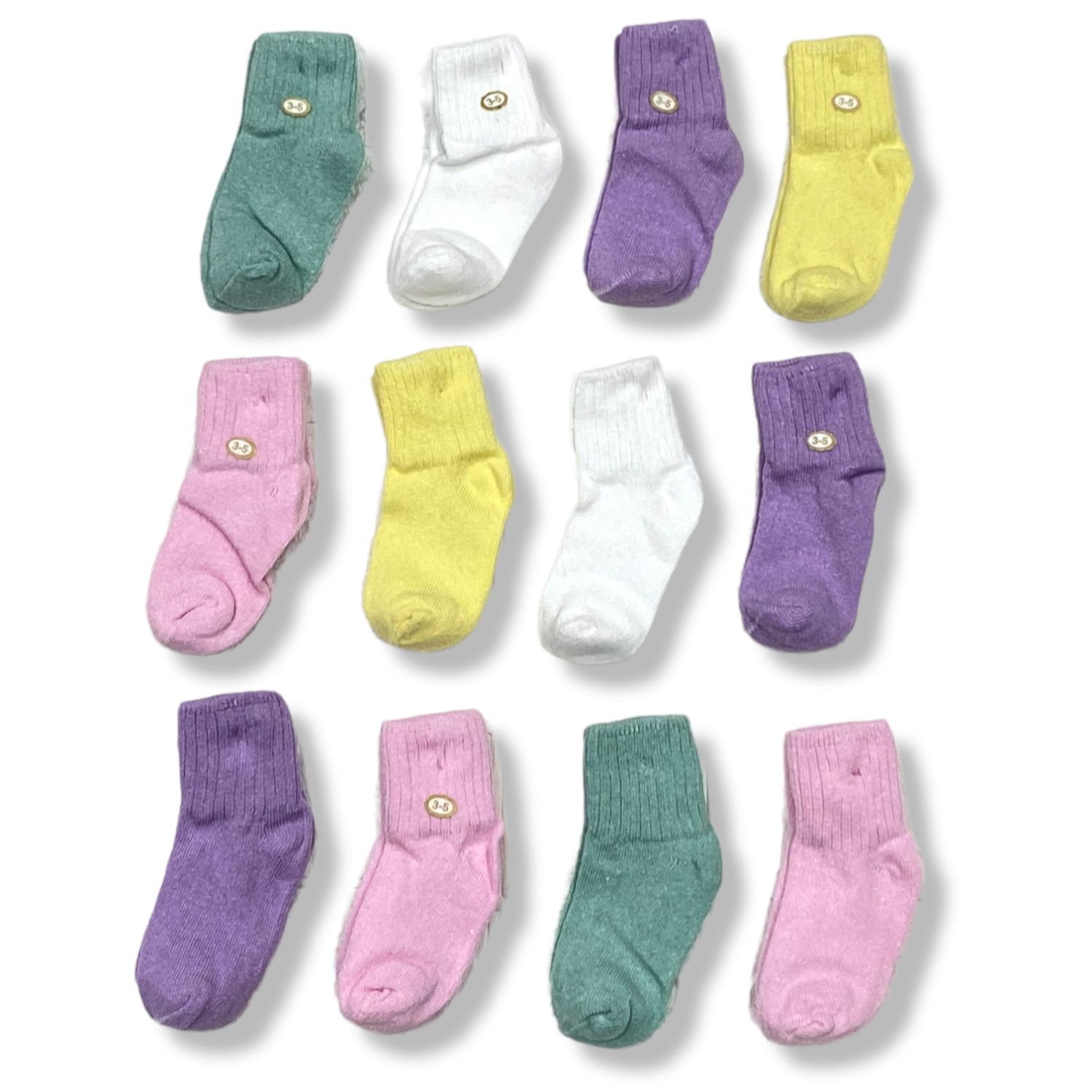 Pack de 5 pares de calcetines para niño beige medio bicolor